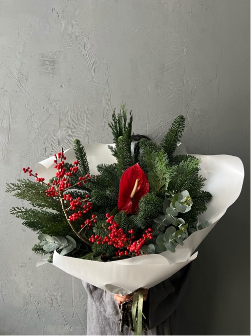 Зимний хвойный букет