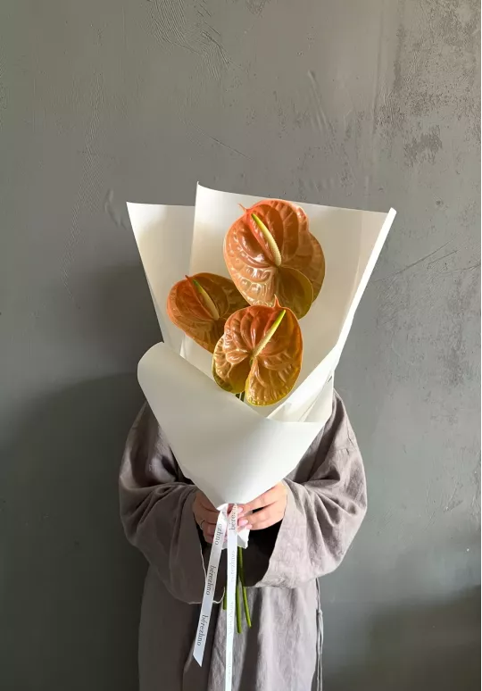Букет антуриумов (3 шт.)