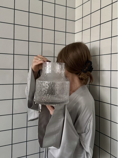 Ваза стеклянная «Рельефная»