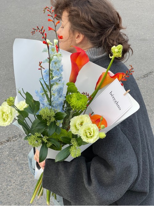 Фирменный зеленый букет «berezhno»