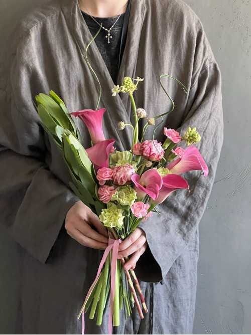 Букет невесты №7 С розовым оттенком